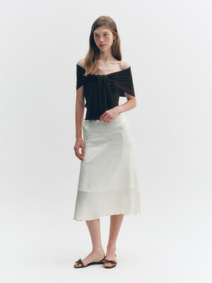 REAL SILK SATIN SKIRT_TT4W506IV