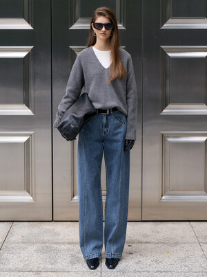 V Neck Wool Knit