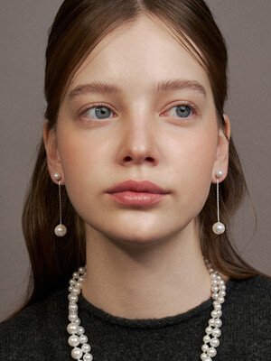 [sv925] pearl drop earring