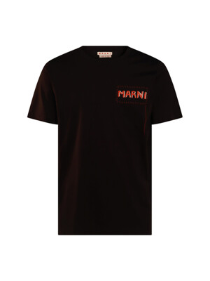 [마르니] FW24  반팔 티셔츠 HUMU0198X0UTC01700N99