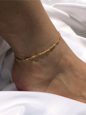 Gold Twist Anklet