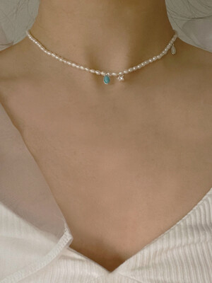 [단독]deep 3rd blossom necklace (Silver 925)