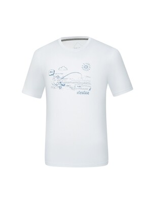 콜핑 콜리안 KRT0551U 페인팅 기능성 남성 여성 여름 등산 반팔 라운드 티셔츠