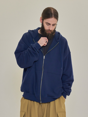 CB SWEAT HOOD ZIP UP (NAVY)