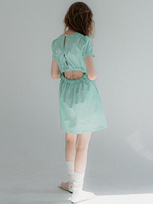 bubble mini dress (mint)