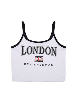 여성 런던 배색 나시 티셔츠 화이트 BNBTS714F