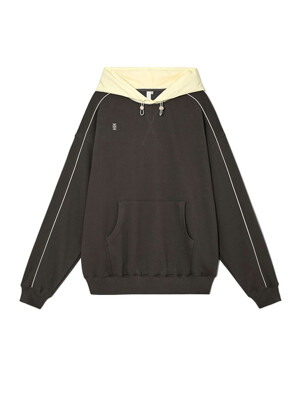ALVY Hoodie Charcoal Light Yellow