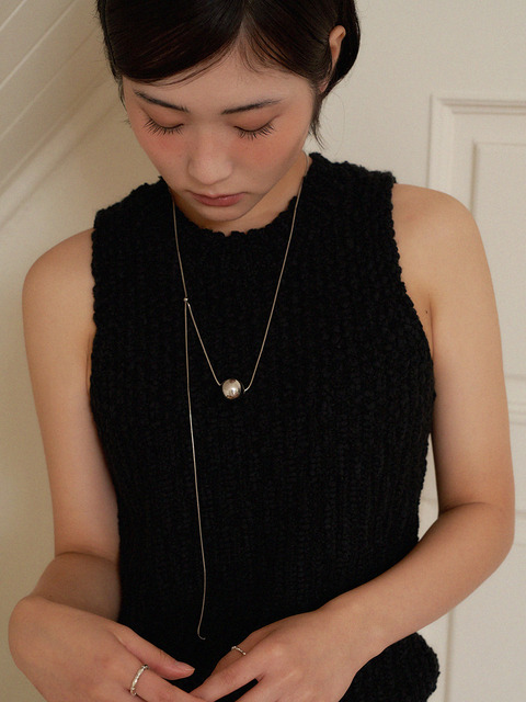 주얼리 - 지지 (geegee) - maxy moving ball necklace (2color)