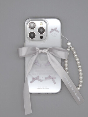 SUN CASE CLEAR BALLET RIBBON SILVER