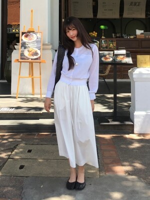 [리오더]Tuck Flared Skirt _ 2color