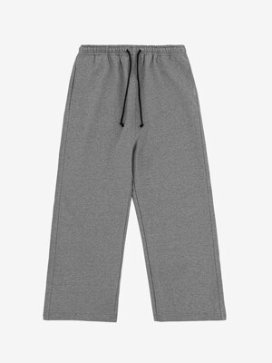 Wide Lounge Pants - Heather Grey