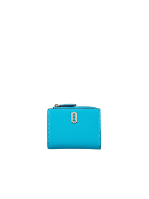 Perfec Flip Half Wallet (퍼펙 플립 반지갑) Cyan Blue