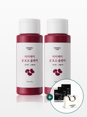 [쇼핑백/들깨팩 3매 증정] 팥 효소 파우더 클렌저 50g 2개 (모공/각질/노폐물케어)