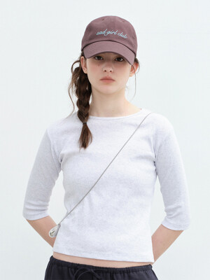 Sad Girl Club Cap-Brown
