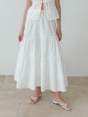 Romantic Cancan Skirt (ivory)