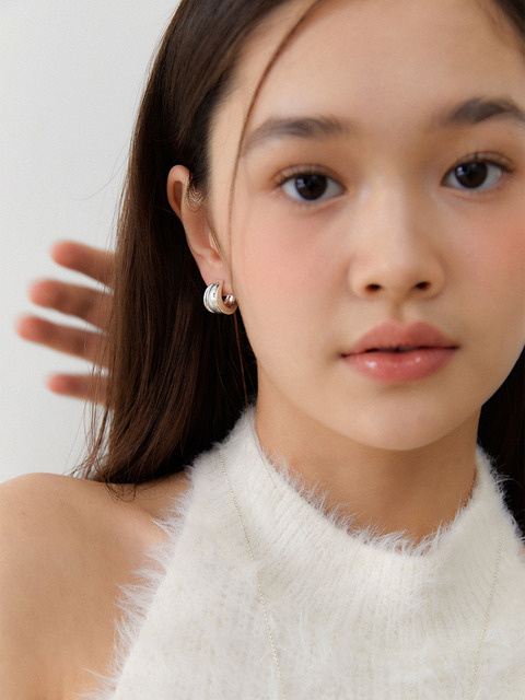 오블라 part of love earring_silver,gold JE010