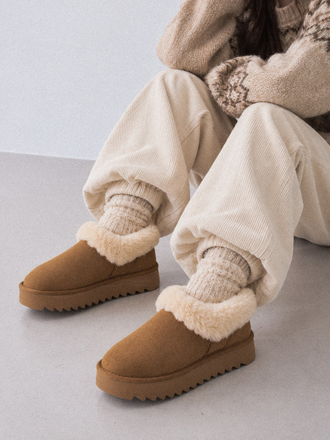 모그어스 WONDER WINER FUR MULE 2color