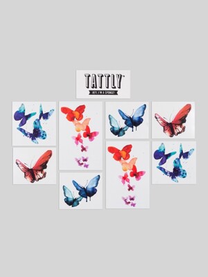 Watercolor Butterflies Set 타투 스티커 세트