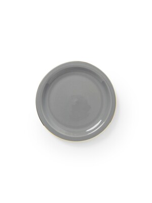 dark gray gold mini plate