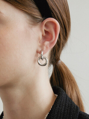 tweed link earrings (ver.2)