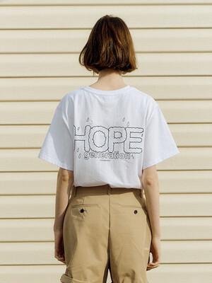 Hope generation t shirts white