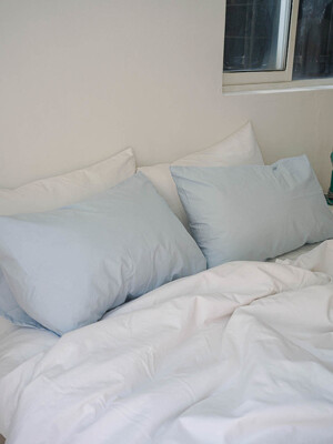 60수 스카이블루 베개커버 Sky blue pillow cover