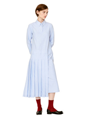 Oxford shirt dress (blue)