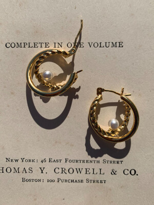 Swarovski Pearl Twist Ring Earrings