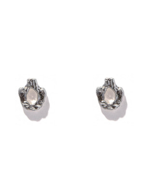 Handle stud earrings Silver