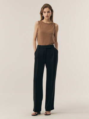 [Drama Signature] Pleated Semi-Wide Trousers_5color