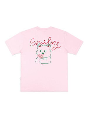 Smiling Over fit T-Shirts AS928 (Pink)