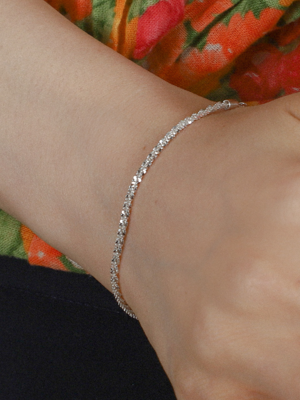 Shiny Sparkling Silver Bracelet Ib161 [Silver]