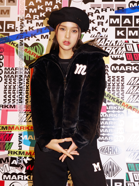 아우터 - 마크엠 (MARKM) - (W) SHORT PADDING ECO FUR JACKET BLACK
