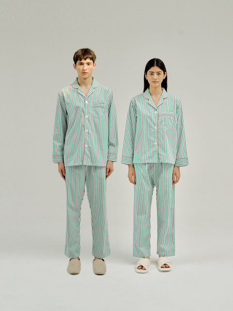 라운지웨어 - 조스라운지 (Jo`s lounge ) - (couple) Green Tea Pajama Set