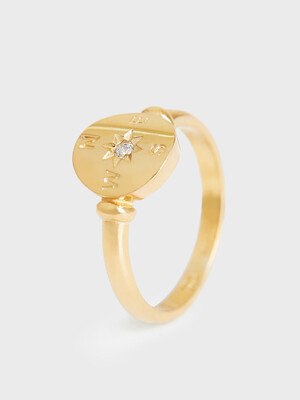 Cardinal Points Gold Ring