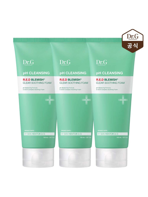클렌징 - 닥터지 (Dr.G) - (1+1+1) 약산성 레드 블레미쉬 클리어 수딩 폼 150mL
