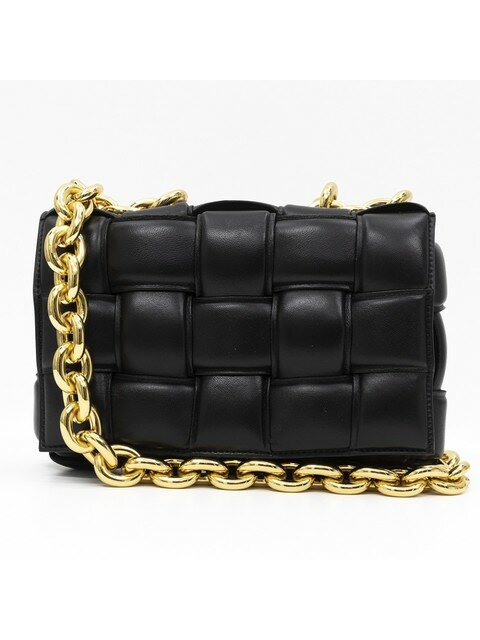 럭셔리백 - 보테가베네타 (BOTTEGA VENETA) - 22FW 보테가베네타 블랙 체인 카세트 백 631421VBWZ08425