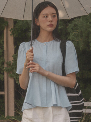 Pearl point flare blouse[5color]