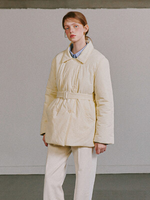 TRENCH DOUBLE SHORT PADDING CREAM