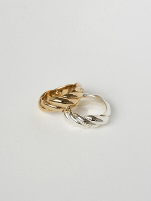 TRI TWIST RING SILVER/VERMEIL