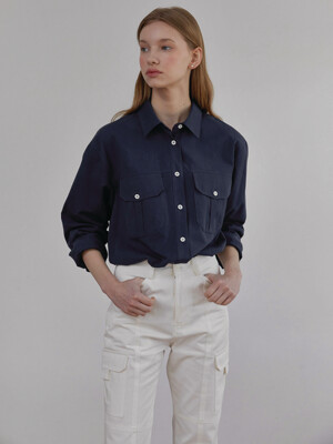 Dria pocket shirt - Navy