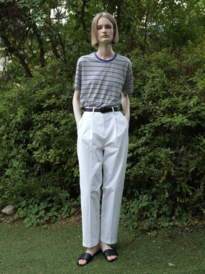 HANA COTTON CHINO PANTS (WHITE)