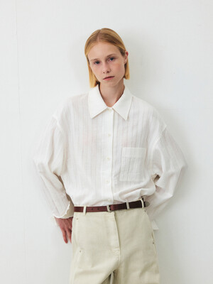 TFF OVERFIT CREASE SHIRT_WHITE