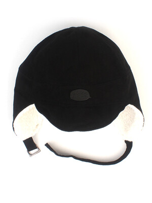 Suade Black Earflap Cap 바라클라바