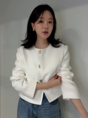 엘라 트위드 자켓_아이보리 / ELLA TWEED JACKET_IVORY