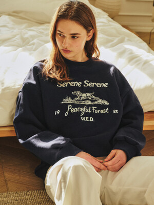 W/Howl FoxHound Sweatshirt_Navy(W25-TP01)