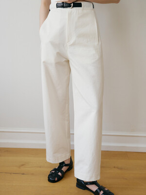 Stitch Cotton Pants_2color