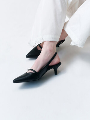 Strap Stiletto Heel Slingback - 3color