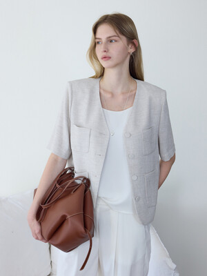 Minimal Single Jacket_Light Beige