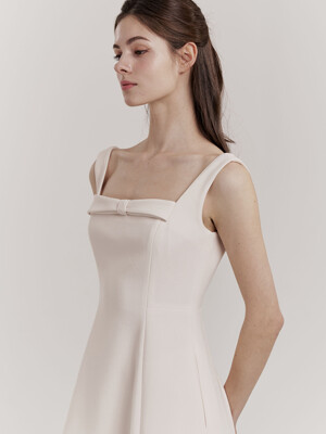 Marina Ribbon One-piece (Beige)